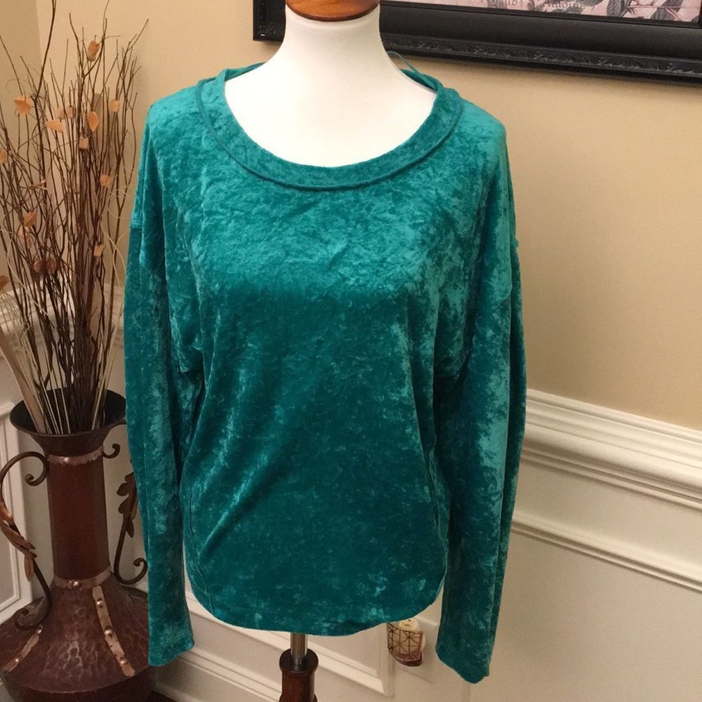 Free People Milan Velvet Layering Top Sz S